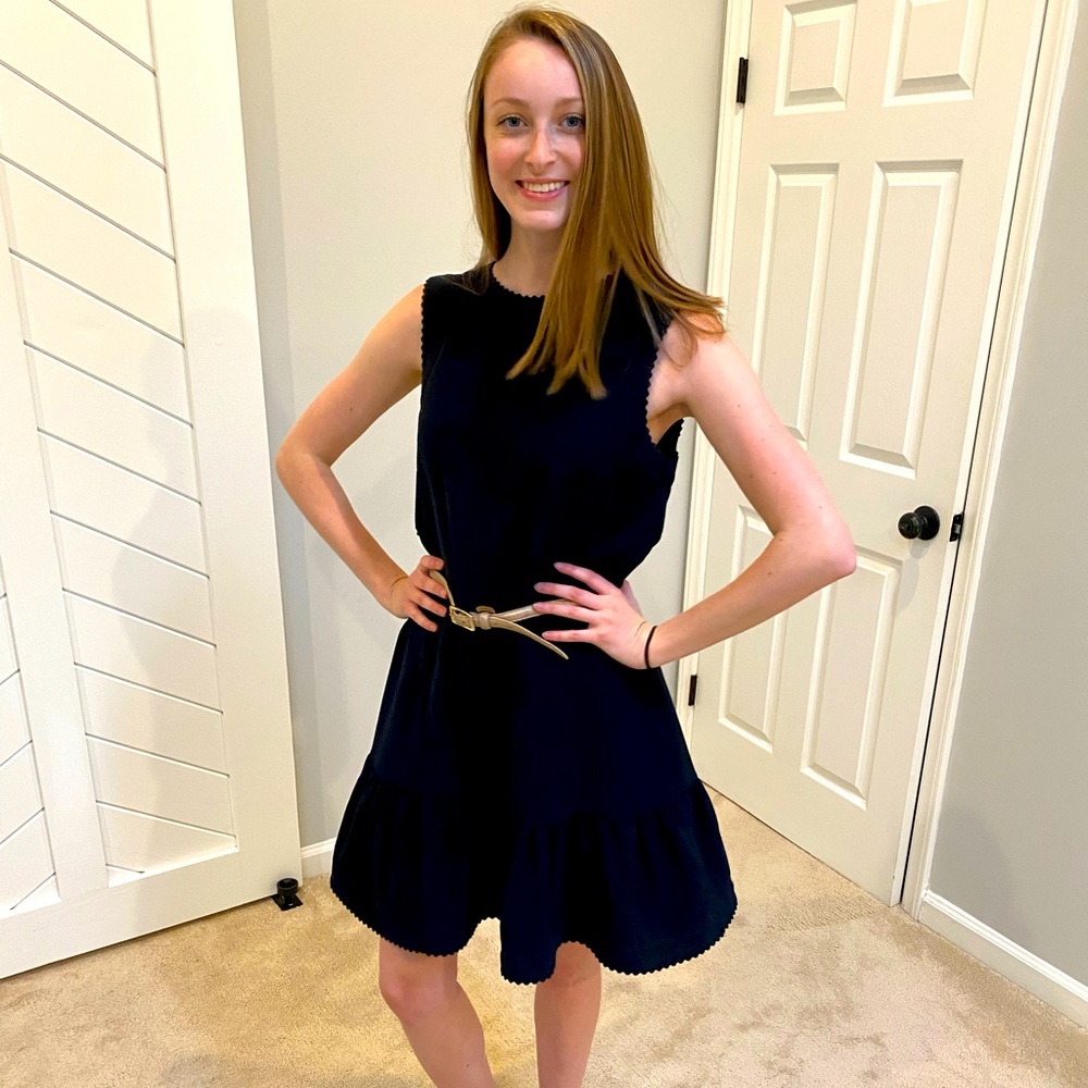 Navy Blue Ted Baker Sleeveless Dress size 4 mini